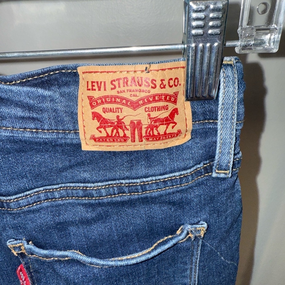 Levi's Jeans Women's Size 5 Blue Skinny Low Rise Vintage Y2K Distressed - Picture 3 of 4